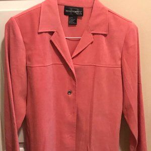 Requirements soft fab, 3 button salmon jacket, PS